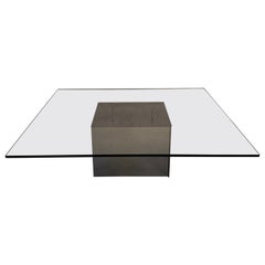 Square low  table Block model by Nanda Vigo for Acerbis - Italy 70’s