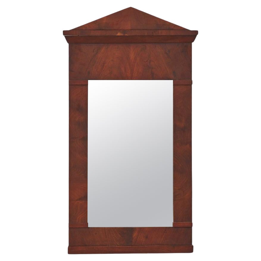 19th century Antique mahogany empire style mirror, UK