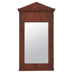 19th century Used mahogany empire style mirror, UK