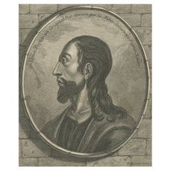Portrait de Jésus-Christ gravé sur cuivre par Robert Brichet, vers 1800