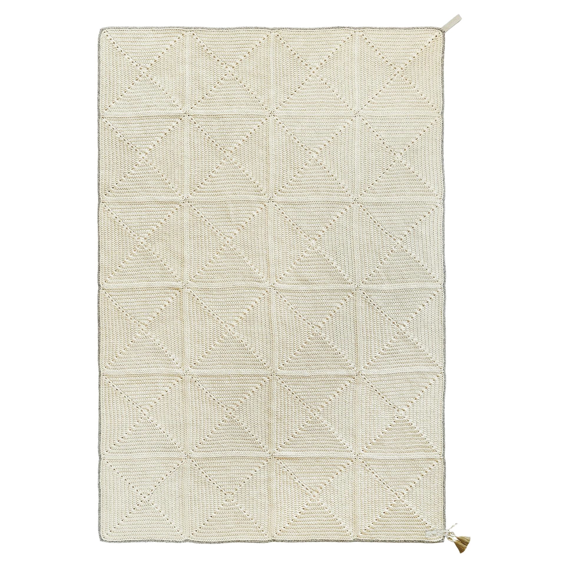 21st Century Asian Natural Cream Outdoor Indoor 200x300 cm Handmade Rug im Angebot