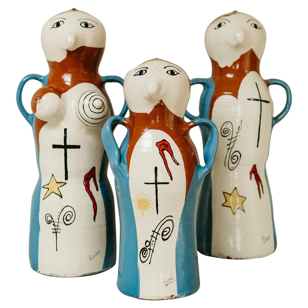 1970's Spanish Buxo ceramic figures ..  For Sale