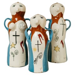 Vintage 1970's Spanish Buxo ceramic figures .. 