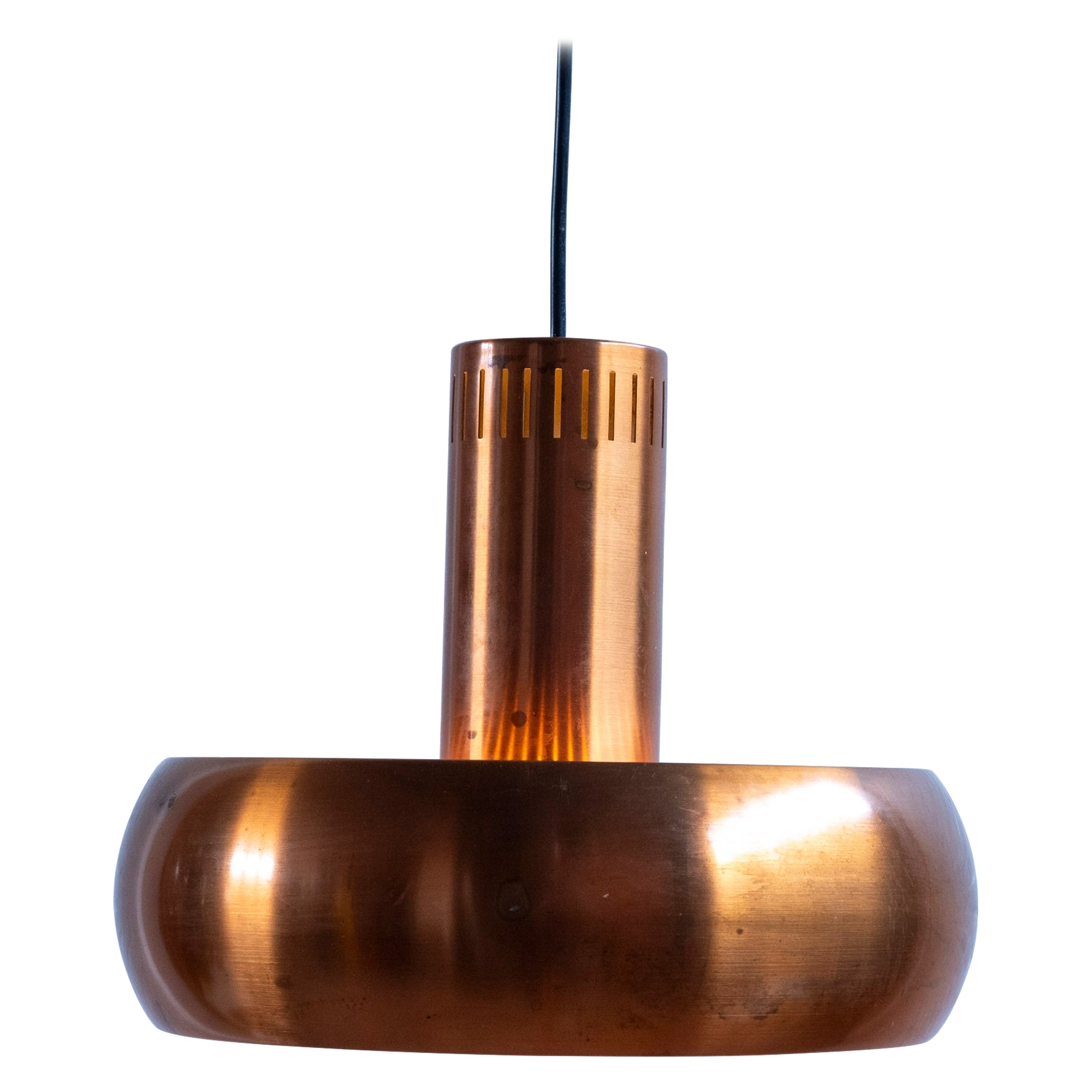 Brass Pendant model "Golf" by Jo Hammerborg for Fog & Mørup, 1970s Denmark