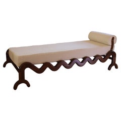 Sunday daybed walnut and Boucle