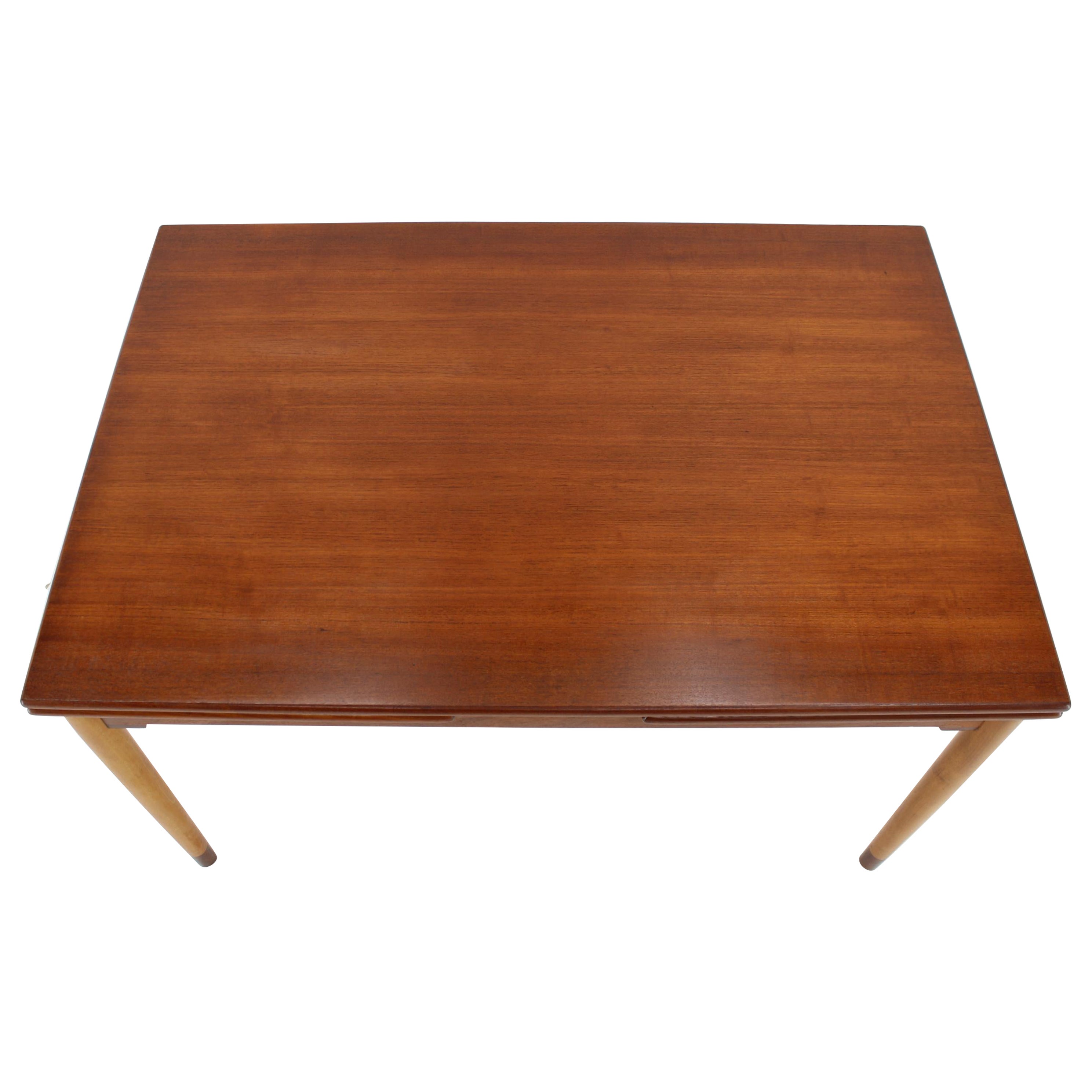 1960s Danish Teak Extendable Dining Table For Sale