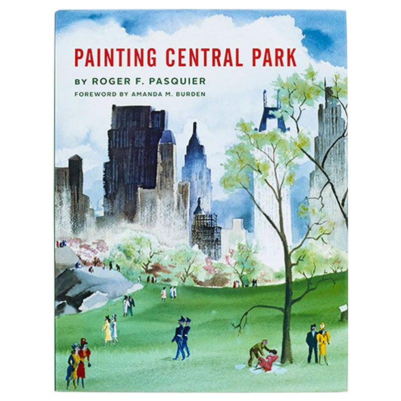 Painting Central Park Book by Roger F. Pasquier For Sale