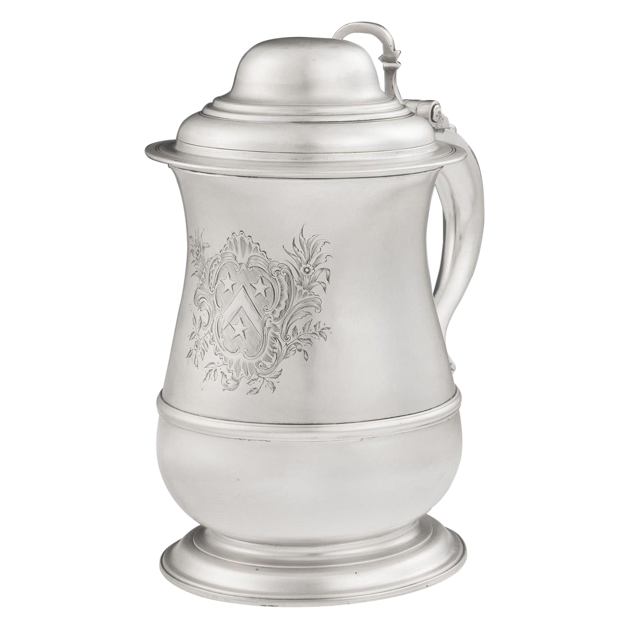 George II Tankard Made in London by John Payne, 1752