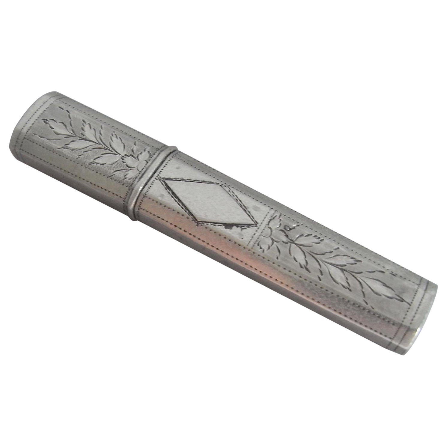 Estuche muy fino para agujas o pasacintas Jorge III de Samuel Pemberton, 1802