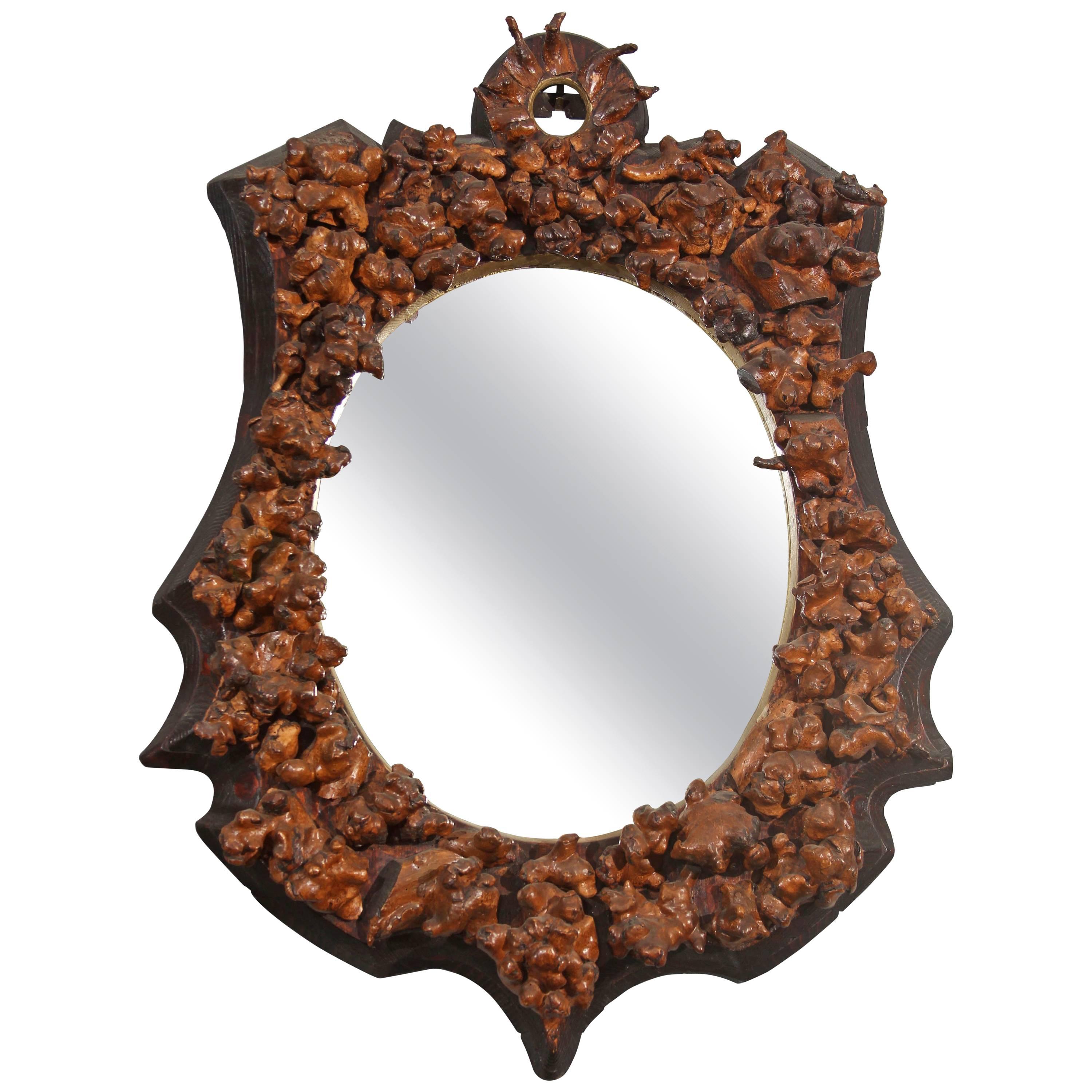 Folk Art Vintners Mirror