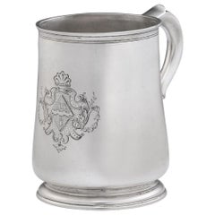Tasse à boire pour dames George I fabriquée à Newcastle par John Carnaby, 1721
