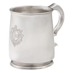 Pint Mug aus London von Thomas Folkingham, George I., hergestellt 1721