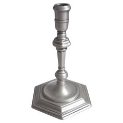 George II Cast Taperstick Made in London by Thomas Mason, 1731