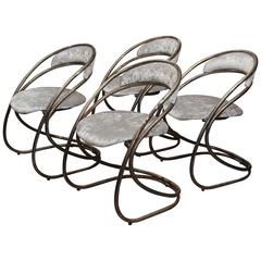 Set of Four French Casino Chairs 10