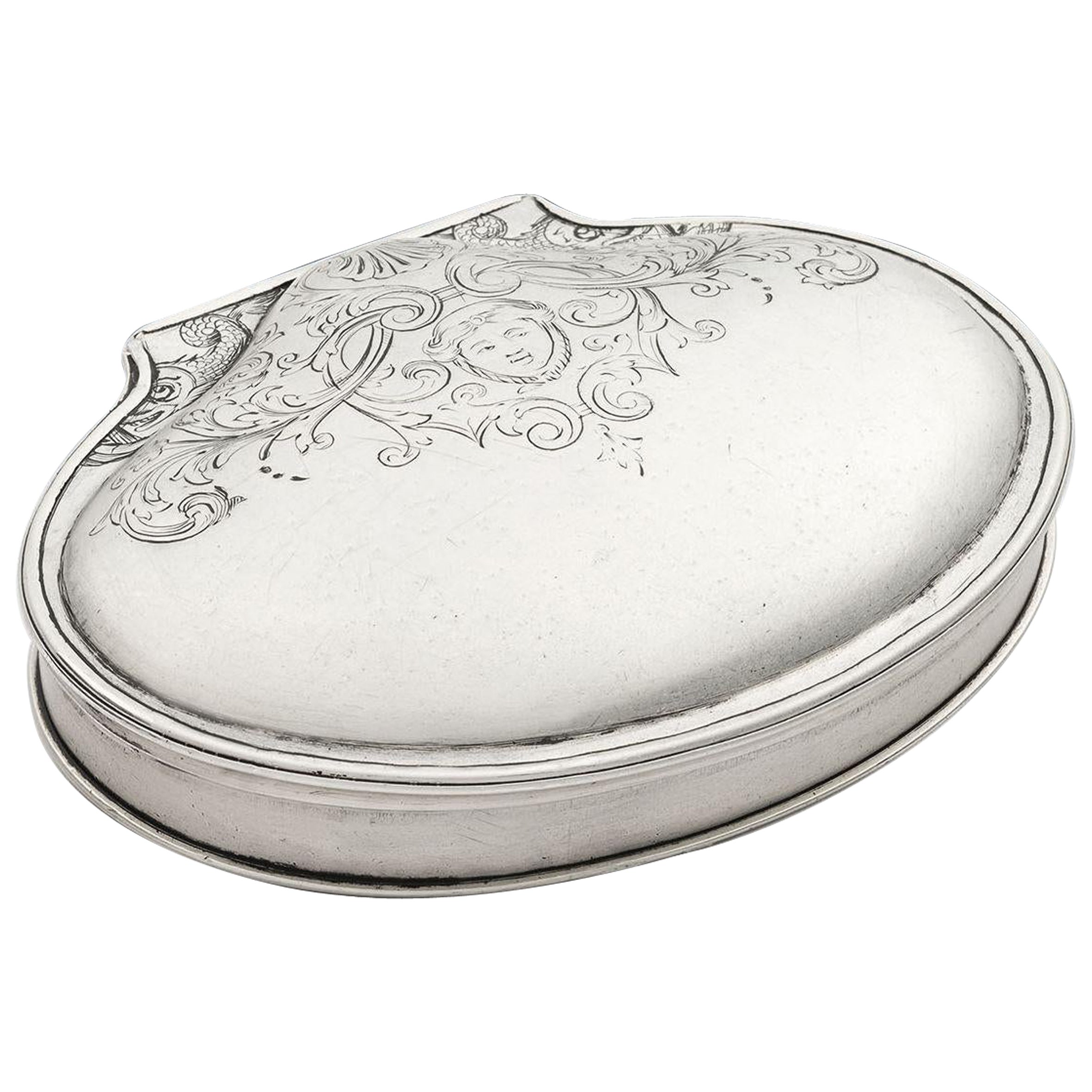 William & Mary Snuff Box Made in London, circa 1690 For Sale