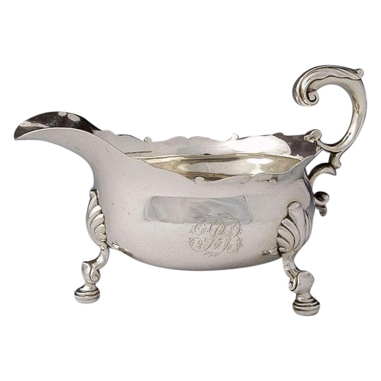 George II Sauceboat Made in London by Philips Garden, 1744