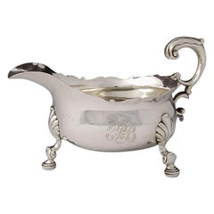 George II Sauceboat Made in London by Philips Garden, 1744