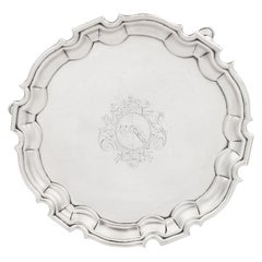 George II Salver Made in London in 1734 by George Hindmarsh