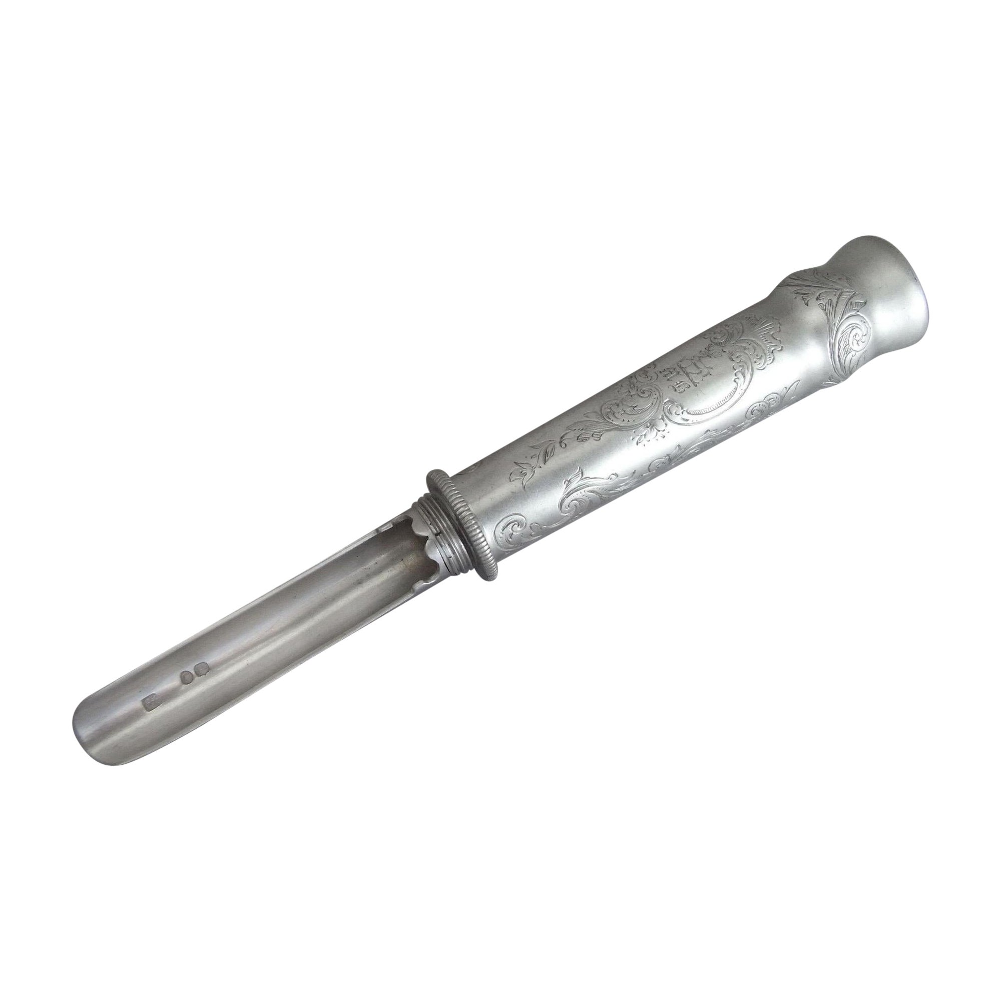 An Exceptionally Fine Apple Corer Made in London by Rawlings & Summers, 1845 For Sale