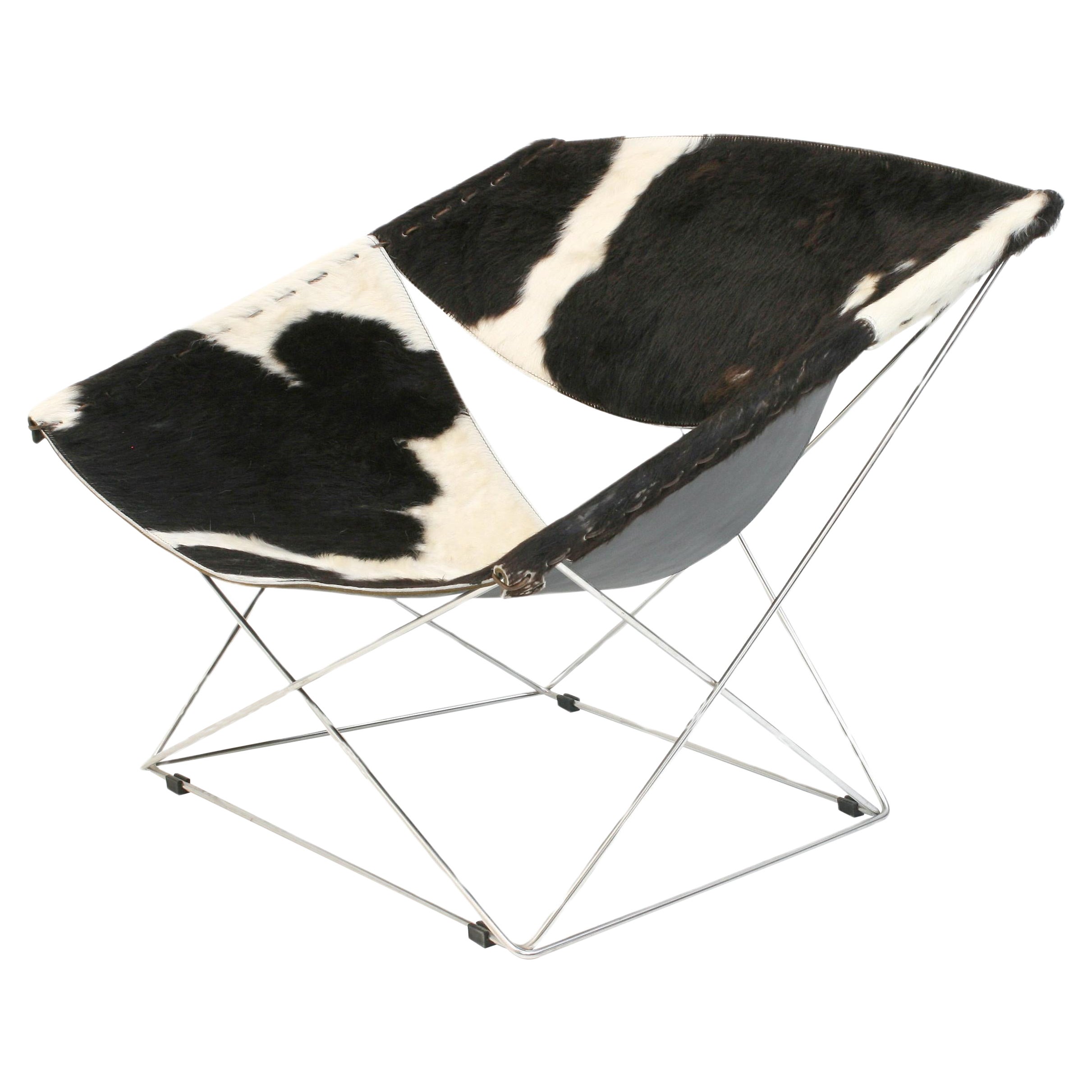 Cowhide F675 Butterfly Chair by Pierre Paulin for Artifort For Sale