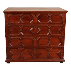 Commode d'époque Jacobean en Oak du 17ème siècle