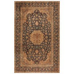 Tapis d'Ispahan de style persan vintage fait à la main 9,5' x 15', 1970 - 1T29