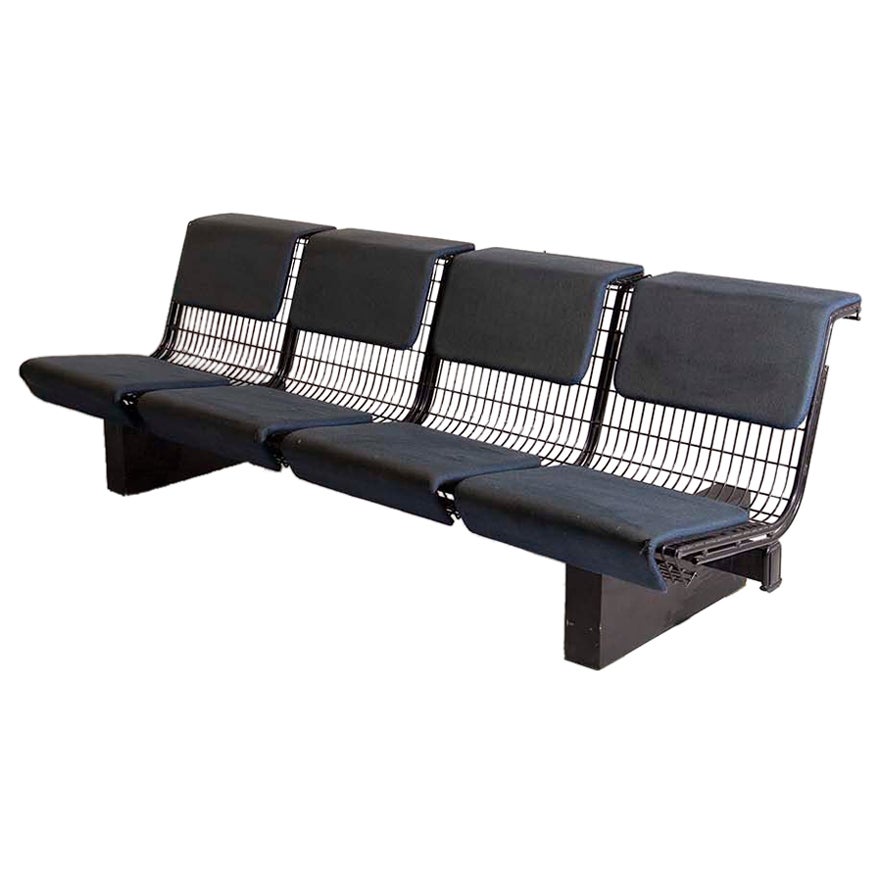 Bench with Seats by Osvaldo Borsani for Tecno For Sale