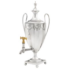 George III Neo Classical Water or Tea Urn by Samuel Godbehere & Edward Wigan