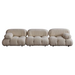 Vintage Mario Bellini "Camaleonda" Sofa for B&B Italia, Wool Bouclé, 1970, Set of 3