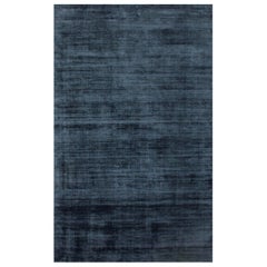 Midnight Symphony Marineblauer handgewebter Teppich