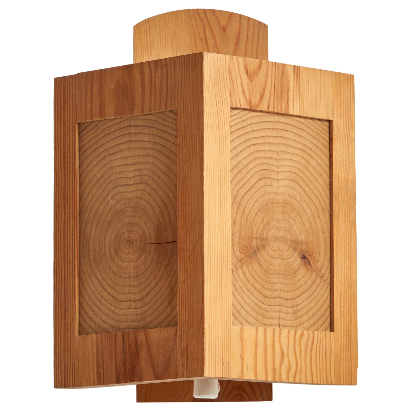 Jämtslöjd, Wall Light, Pine, Sweden, 1970s For Sale