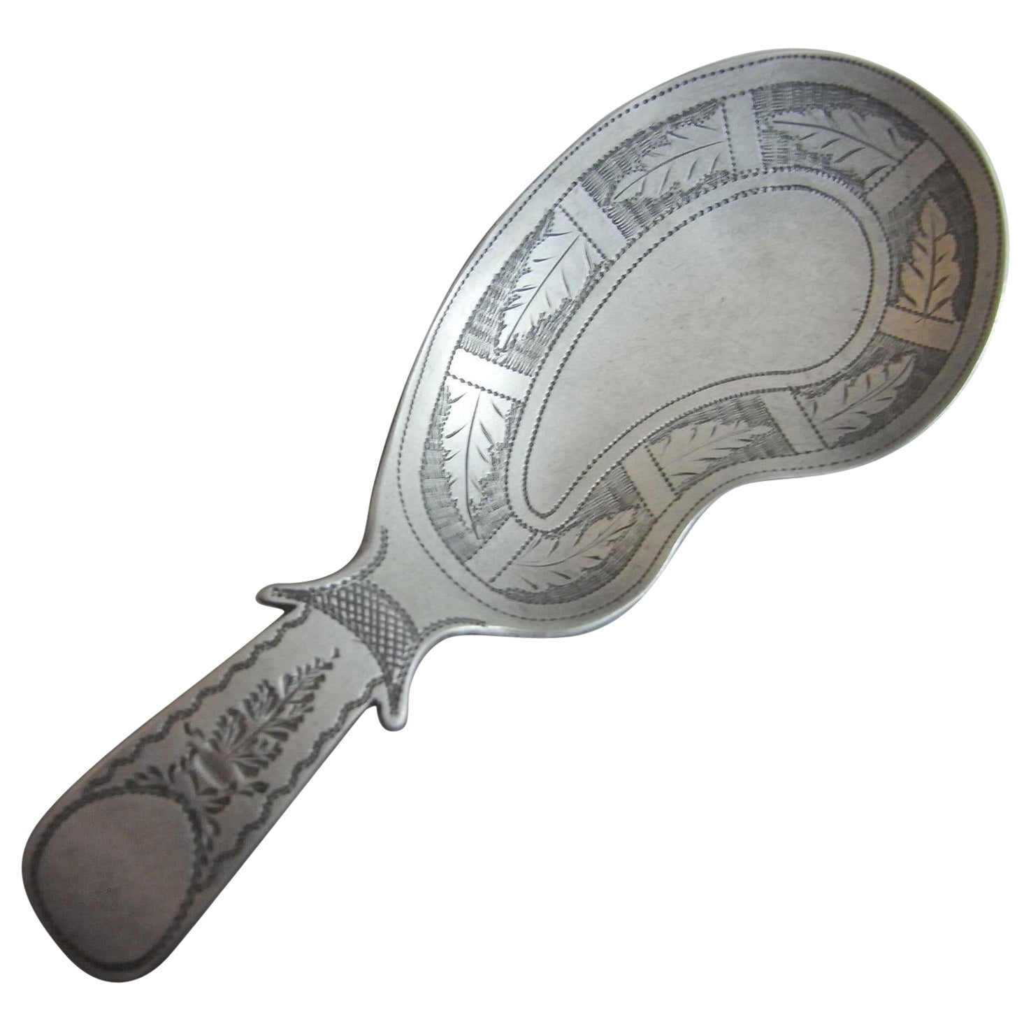 Cuchara Caddy Jorge III Fabricada en Londres por Cocks & Bettridge, 1814