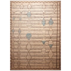 Collection Nazmiyal grand tapis moderne à motif tribal de diamants 13'7" x 18'6"
