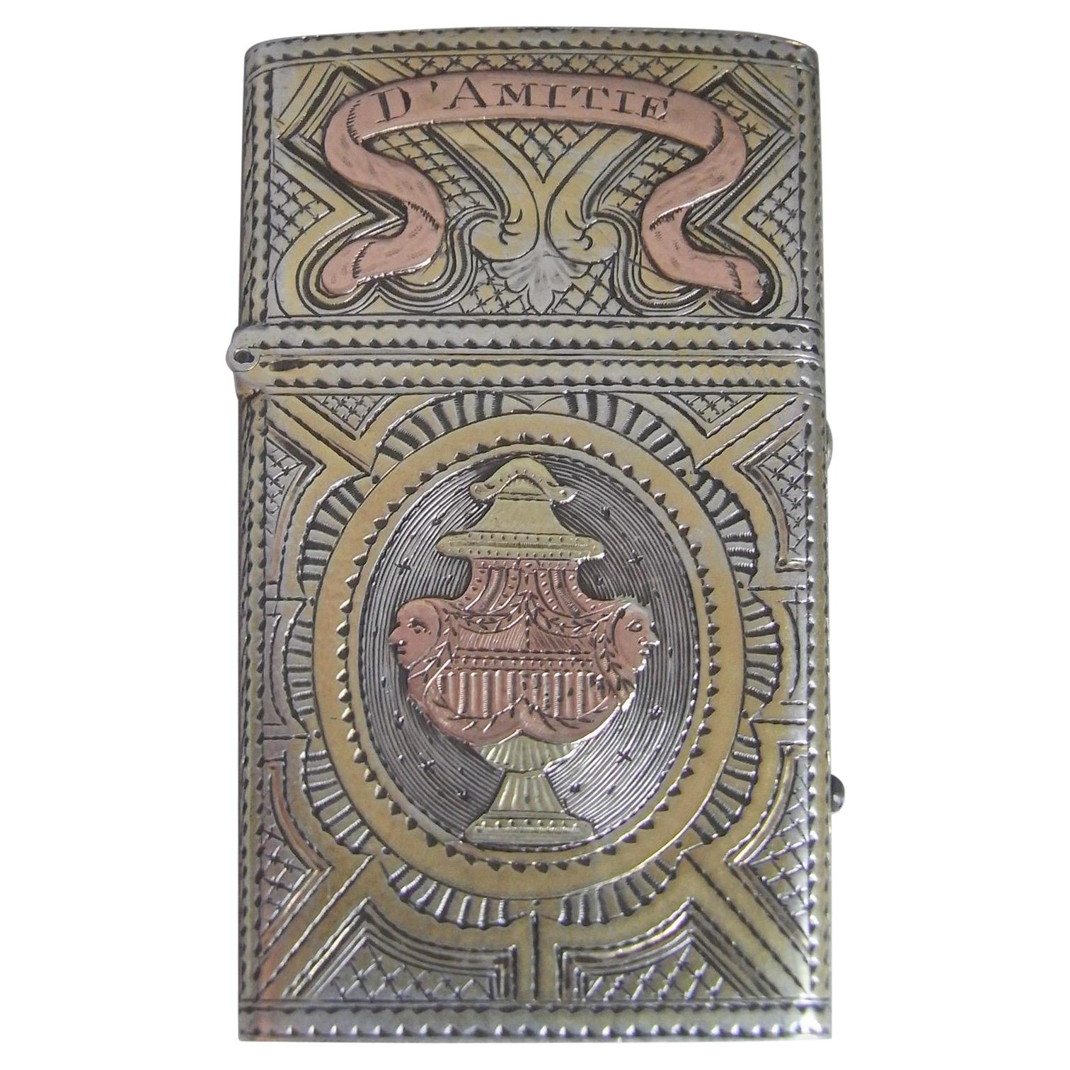 Aide Memoire neoclassica dorata e dorata di Giorgio III, 1775 ca. in vendita