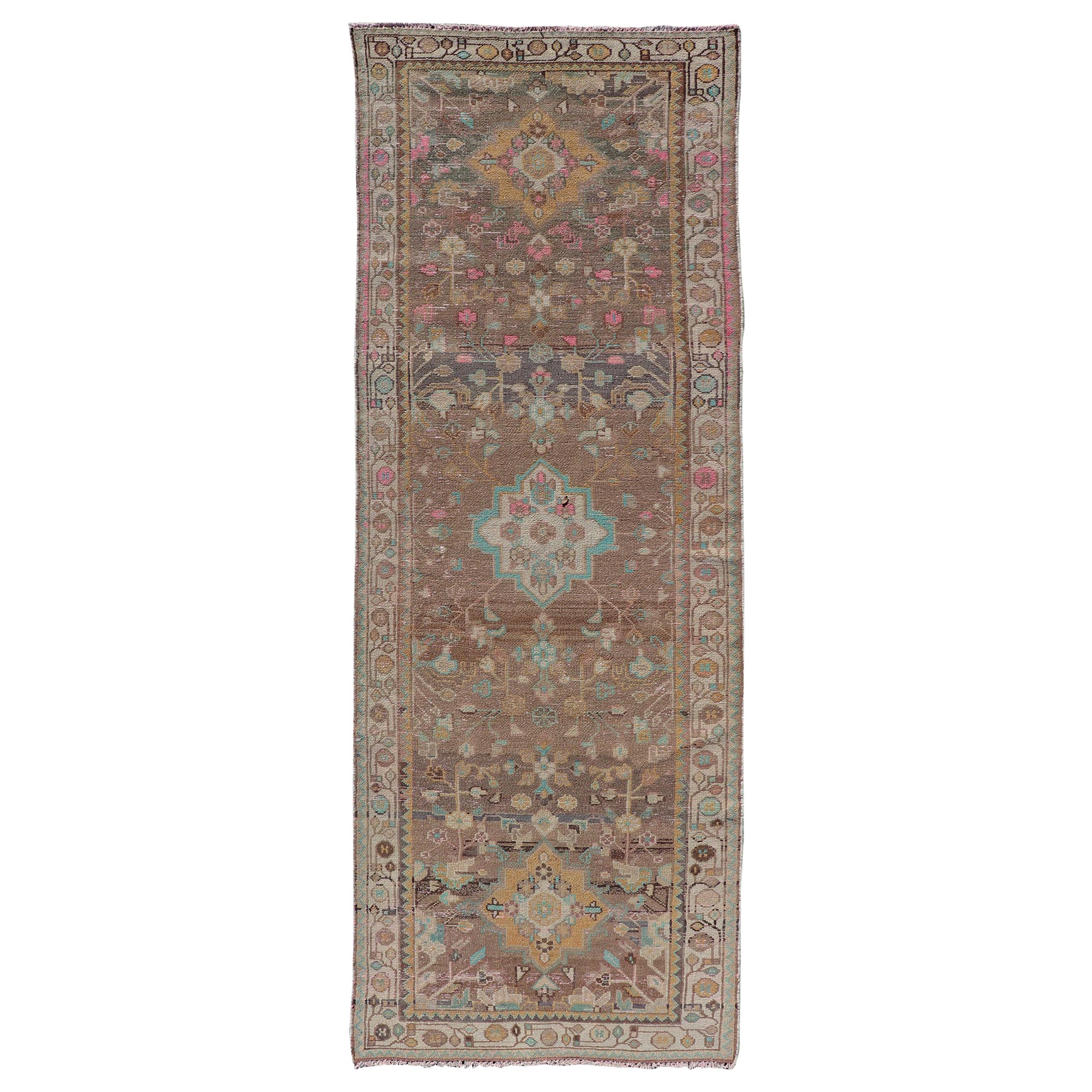 Traves de Mesa Persa Vintage Hamadan  3' 5 x 9' 9
