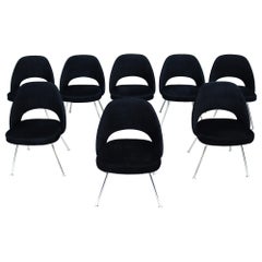 Used Mid-Century Modern Eero Saarinen for Knoll Executive Armless Chairs - Set of 8