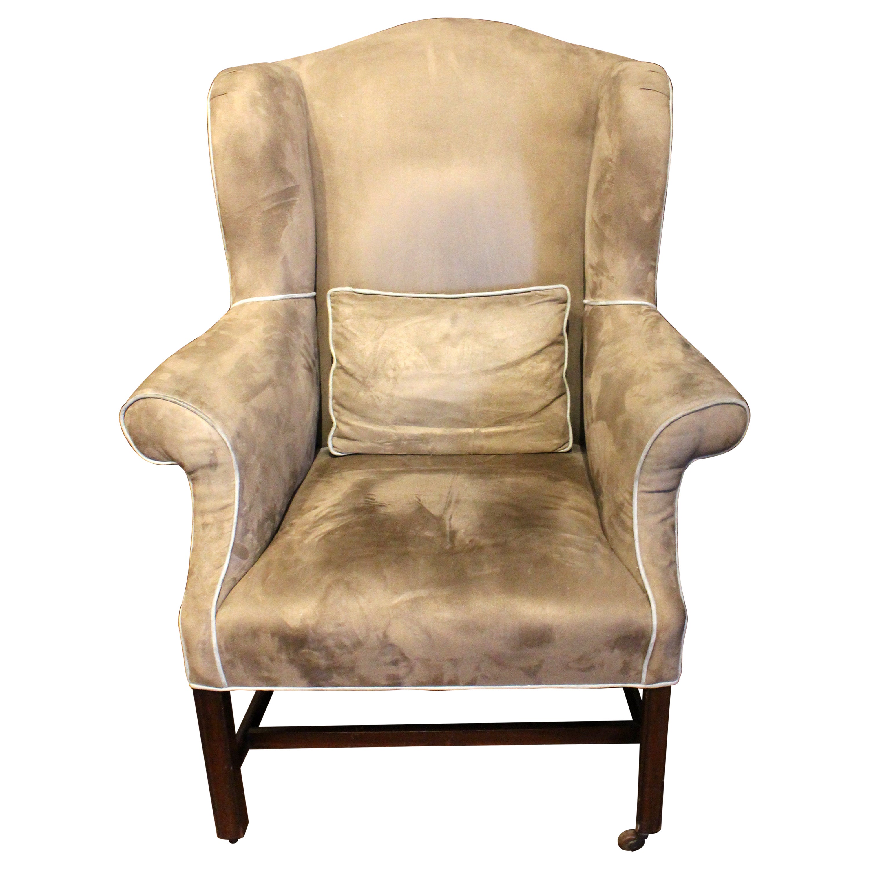 c. 1765-80 George III Period Wingback Arm Chair For Sale