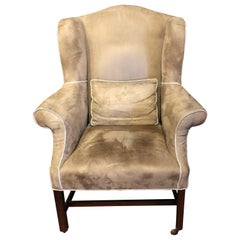 Antique c. 1765-80 George III Period Wingback Arm Chair