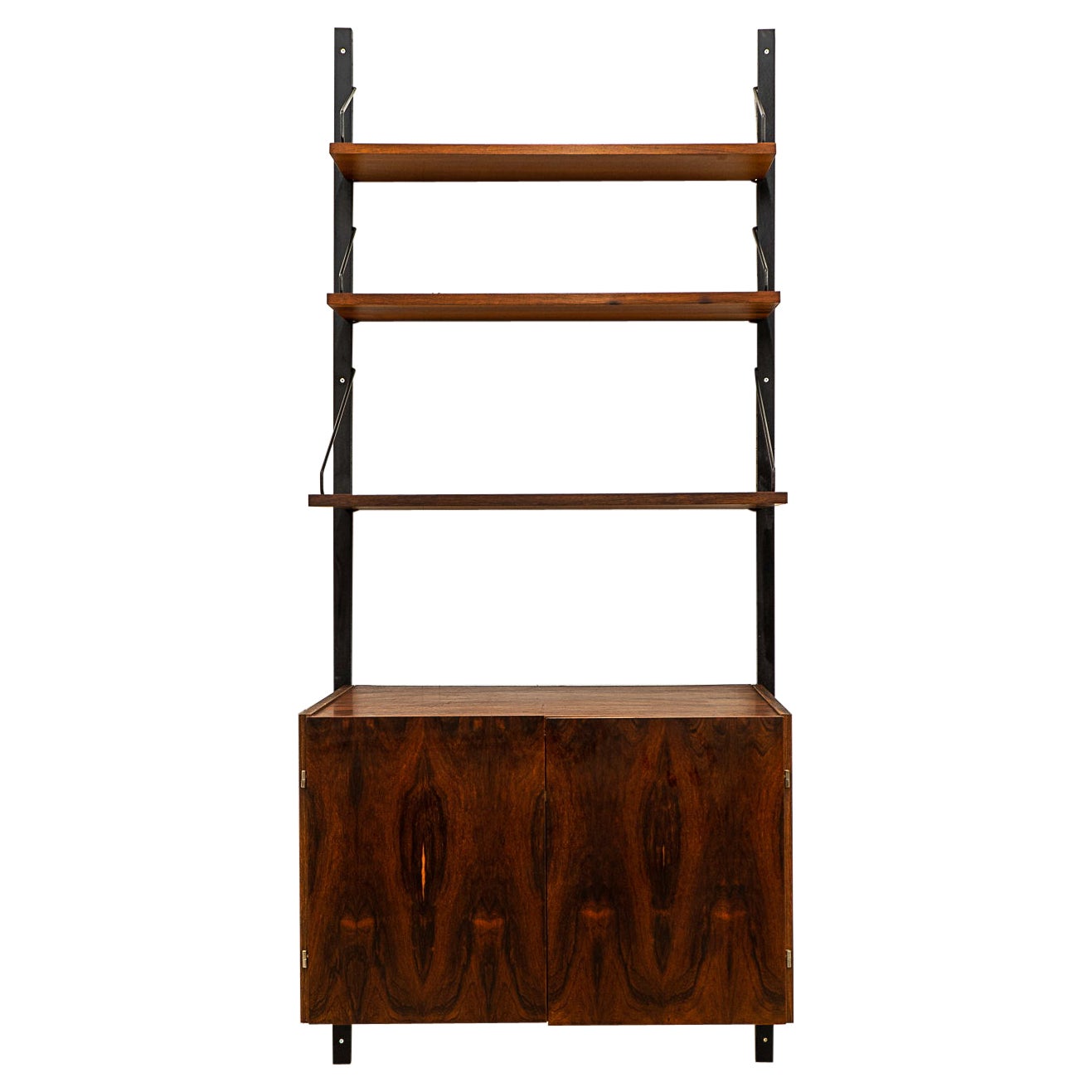 Dänisches Mid-Century Modern-Wandsystem aus Rosenholz  im Angebot