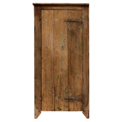 Antique Rustic Travail Populaire Cabinet, France, 19th Century