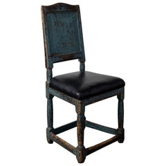 Antique Early 19th Century Swedish Allmoge Side Chair