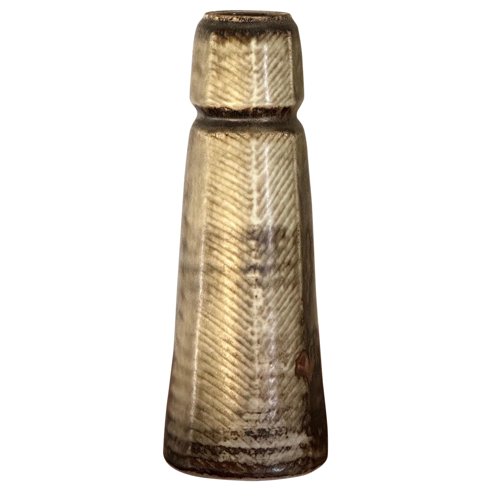 Vaso grande in gres di Carl-Harry Stålhane per Rörstrand