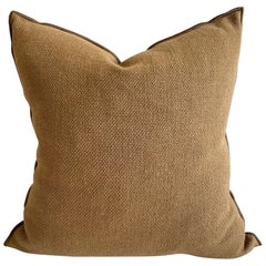 Fromentera French Linen Accent Pillow in Cappucino