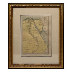 Carte ancienne d'Égypte, John Bartholomew & Sons Ltd vers 1880