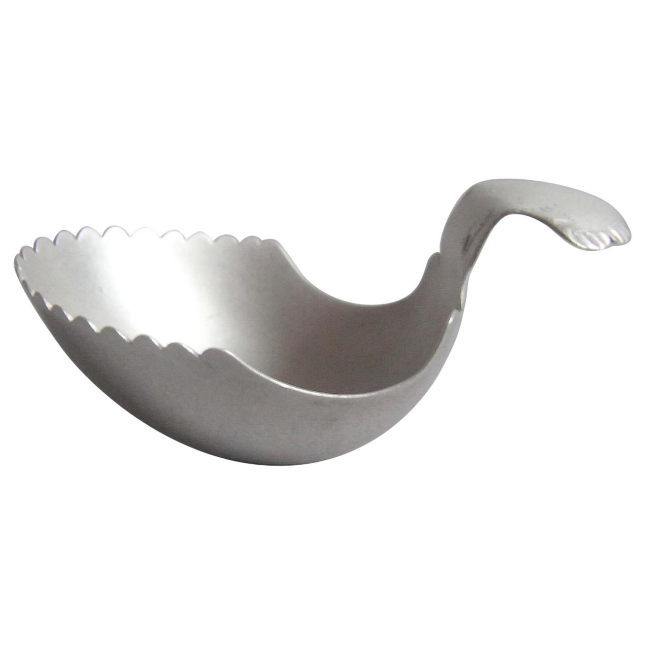 George III "Thumb Scoop" Caddy Spoon Made in Birmingham by Joseph Taylor, 1803