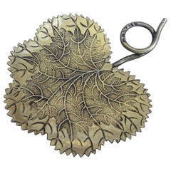 Cuchara de plata dorada "Hoja de fresa" de Guillermo IV por Joseph Willmore, 1832