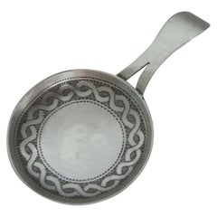 Antique George III "Frying Pan" Caddy Spoon Made in Birmingham by William Pugh, 1809