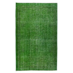 5.7x9,3 Fuß Vivid Green Türkischer Teppich, massiver handgefertigter Wohnzimmer-Dekoteppich