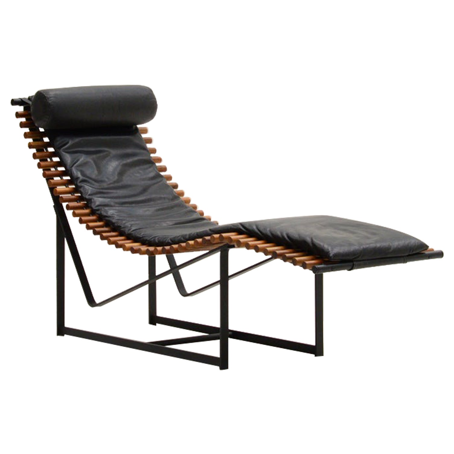 “Spine back” lounge chair by Peter Strassl, 1970s Germany. 