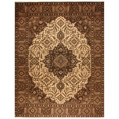 Handgefertigter Vintage-Teppich aus Täbris im persischen Stil 10' x 12,8', 1970er Jahre - 1T40